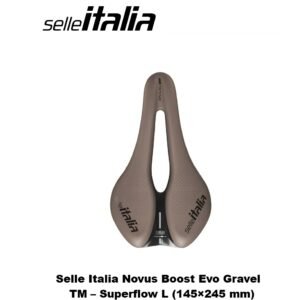 Sillín Selle Italia Novus Boost Evo Gravel TM – Superflow L (145×245 mm) 242 gr Mud Brown