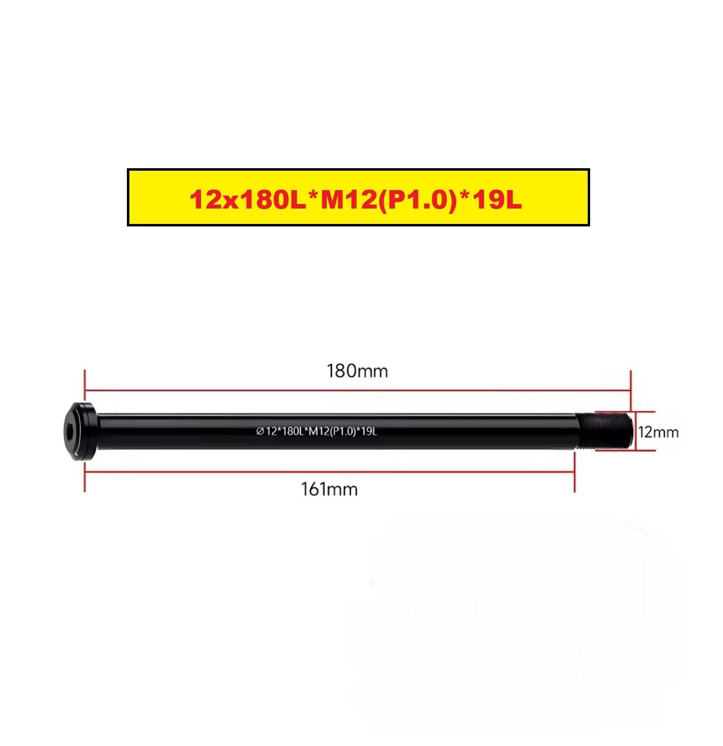 Eje Posterior TropiCycle para Cuadro Boost 12x148mm Ø12*180L*M12(P1.0)*19L