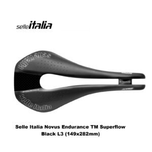 Sillín Selle Italia Novus Superflow Endurance TM L3 (149x282mm) 310 gr Black