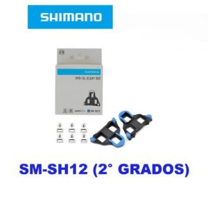 Calas Shimano RUTA SM-SH12 (2° Grados) Azul Par Blister Japón