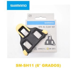 Calas Shimano RUTA SM-SH11 (6° Grados) Amarillo Par Blister Japón