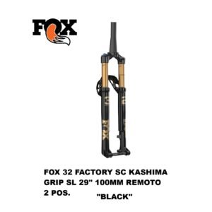 Horquilla Fox 32 Float Factory SC 29” Kashima Grip SL 2-Pos 100 mm Push-Lock Boost 15x110mm Kabolt SL Offset 44 Black Año 2026