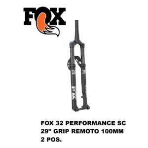 Horquilla Fox 32 Performace SC 29” Grip 2-Pos 100 mm Push-Lock Boost 15x110mm Offset 44 Black Año 2026