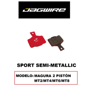 Pastilla de Freno Jagwire DCA087 Semi-Metálicas para Magura MT2/MT4/MT6/MT8 2 Pistones (1 Par) Blister