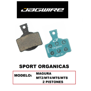 Pastilla de Freno Jagwire DCA787 Orgánicas para Magura MT2/MT4/MT6/MT8 2 Pistones (1 Par) Blister