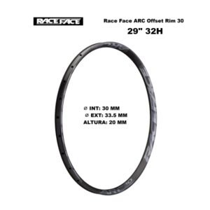 Aro Race Face ARC Offset 30 29″ 32H TR Asymetric XC/ENDURO/DH