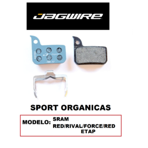 Pastilla de Freno Jagwire DCA799 Orgánicas para Sram Red/Rival/Force/Red Etap 2 Pistones (1 Par) Blister