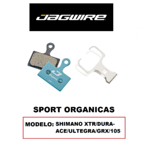 Pastilla de Freno Jagwire DCA704 Orgánicas para Shimano Dura-Ace/XTR/Ultegra/105/GRX (1 Par) Blister
