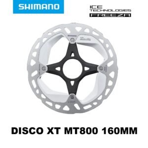 Disco de Freno Shimano XT RT-MT800 160mm Freeza Centerlook Ajuste Tapa Externa en Caja