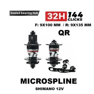 Juego de Mazas ARC MT-039 32H MicroSpline Negro Par