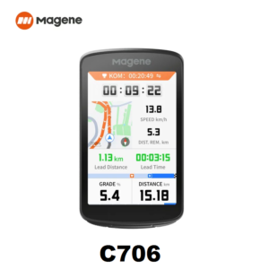 Ciclocomputador Smart Magene C706 GPS Inteligente, con Pantalla 3.3”, Navegación Avanzada y ClimbPro
