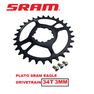 Plato Sram Eagle DriveTrain Acero 34T Boost 3mm