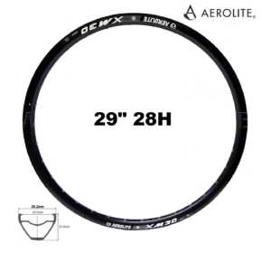 Aros MTB Aerolite XM30 29″ 28H Remachado Disco