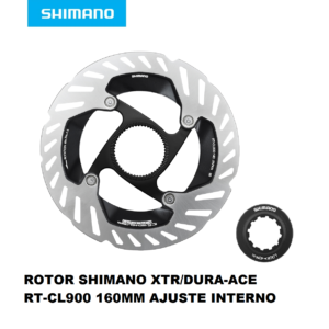 Disco de Freno Shimano XTR/DURA-ACE  RT-CL900 160mm Centerlook Look Ajuste Interno OEM sin Caja