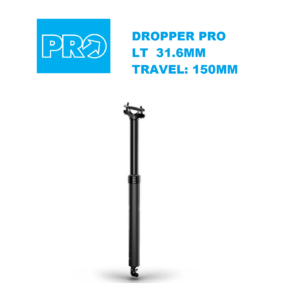 Tija Telescópica Dropper PRO LT DSP 31.6mm Travel 150mm Negro