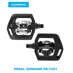 Pedales Shimano Dual Click'R SPD PD-T421 Par + Calas