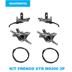 Set de Frenos Shimano XTR M9200/M9220 XC 2 Pistones Modelo 2026 en Caja