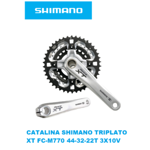 Biela Shimano Triplato Deore XT FC-M770 175mm 44-32-22T 3X10V en caja