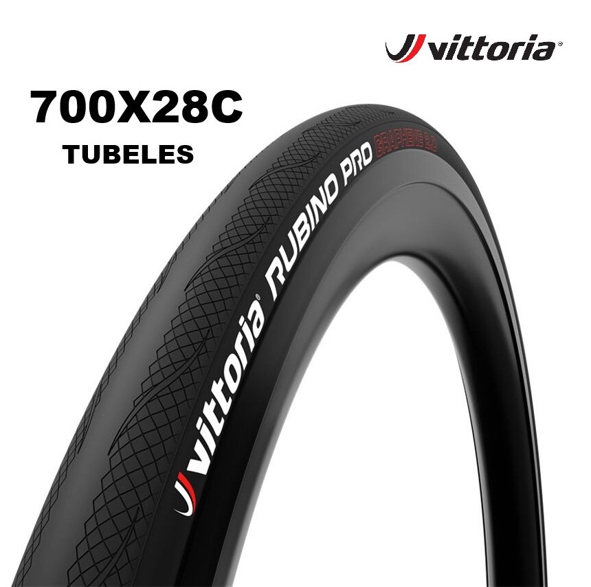 Cubierta Vittoria Rubino Pro 700x28C Graphene 2.0 TLR OEM sin caja