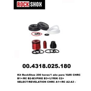 Kit Retenes RockShox  200 horas/1 año para YARI CHRC B1+/RC B2-B3/PIKE B3+/LYRIK C2+ SELECT/REVELATION CHRC A1+/RC A2-A3 (Cod: 00.4318.025.180)