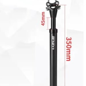 Tija Lunje XT-P010 con Resorte de Aluminio 31.6x350mm Negro