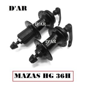 Juego de Mazas D'AR 36H de Rodajes PAR Casetero Negro