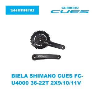 Biela Shimano Cues FC-U4000-2 36-22T 2×9/10/11v 170 mm en Caja
