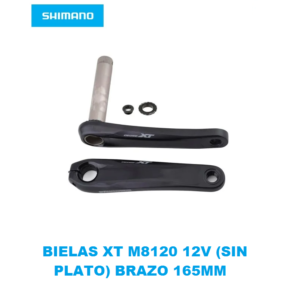 Biela Shimano XT FC-M8120-Boost 12v Brazo 165 mm Japán en Caja