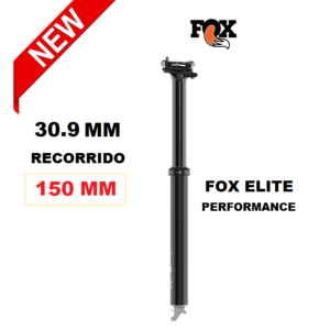 Tija Dropper FOX Transfer Performance Elite Negro Enrutamiento Interno Medida 30.9mm / Recorrido 150mm Año 2027-25 (925-01-328)