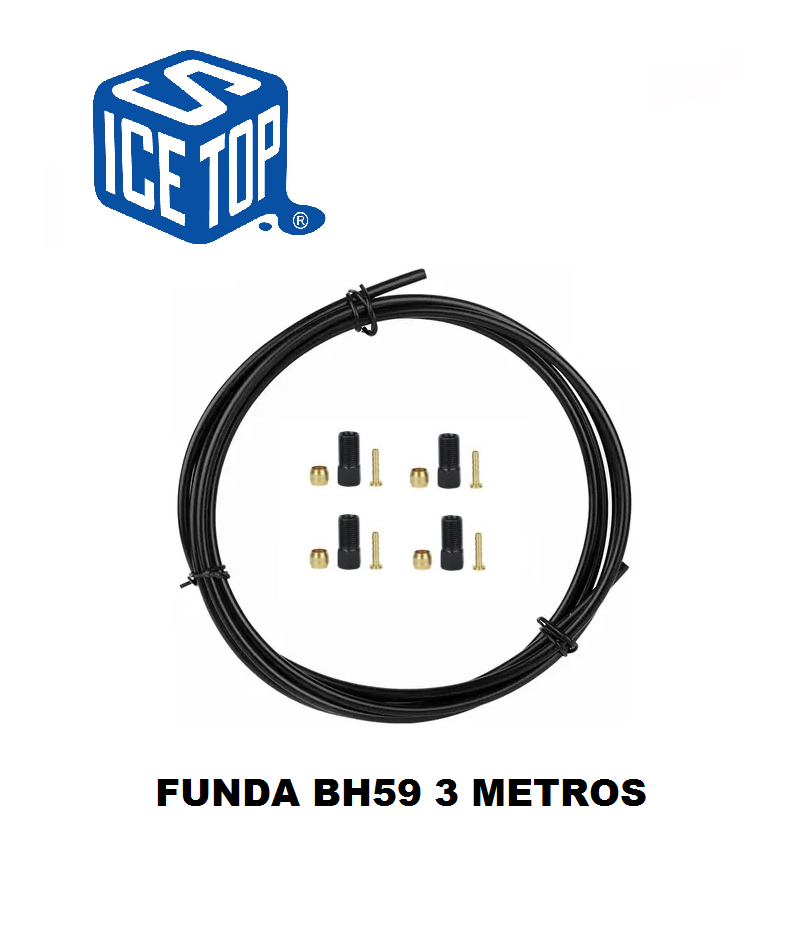 Kit de Manguera Hidráulica ICESTOP 3 Metros para BH59 Altus/Acera/Alivio + Pin olivas +Tornillos Taiwán