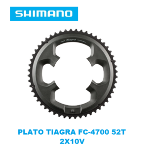 Plato Shimano Tiagra FC-4700 52T 2x10v 110 BCD Asimetrico