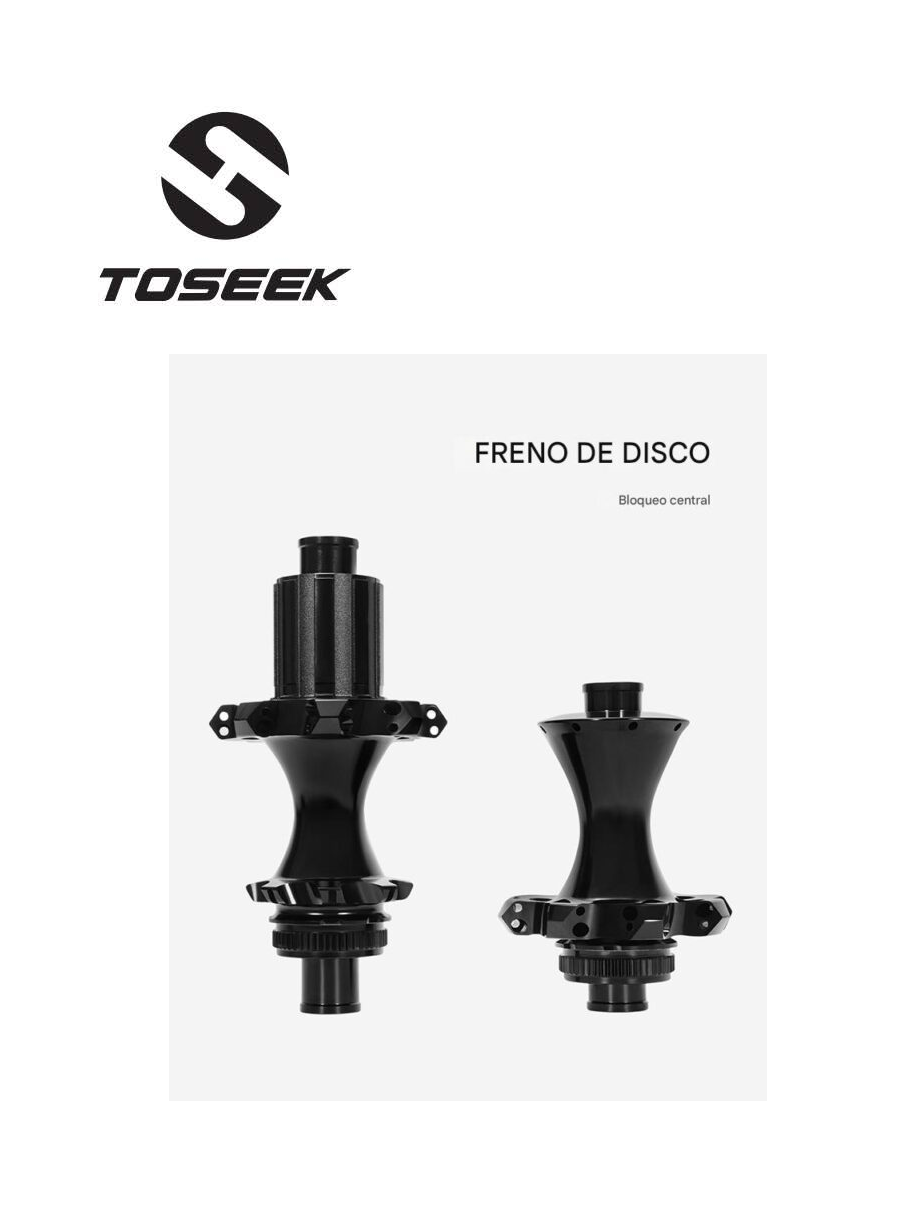 Set de juego de Aros de Carbono Ruta 700c Toseek CY50 Pro G3 Perfil 50mm 24H Disco HG C/L 12x100/142mm Negro Matte - Imagen 3