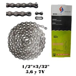 Cadena CHIYUAN 1/2″ x 3/32″ de 5,6 y 7v 116 Links Acero China