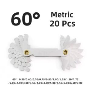 Herramienta de Rosca de Hilo (Paso de Hilo) 60° grados (20 Medidas en 1)