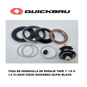 Tazas de Dirección Quickbau Tapered Integrados 52/41.8mm Rodajes para Cuadro Carbono