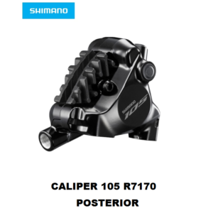 Caliper de Freno de Disco Hidráulico de Ruta Shimano 105 BR-R7170 Flat Mount Disco (Posterior)