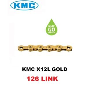 Cadena KMC X12L Waxed Ti-N Gold 126 Links Original