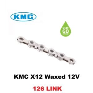 Cadena KMC X12 Waxed 12V Silver 126 Links Original
