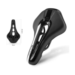 Asiento de Gel MTB West Biking Antiprostatico Mod. PRO Corto Negro/Blanco