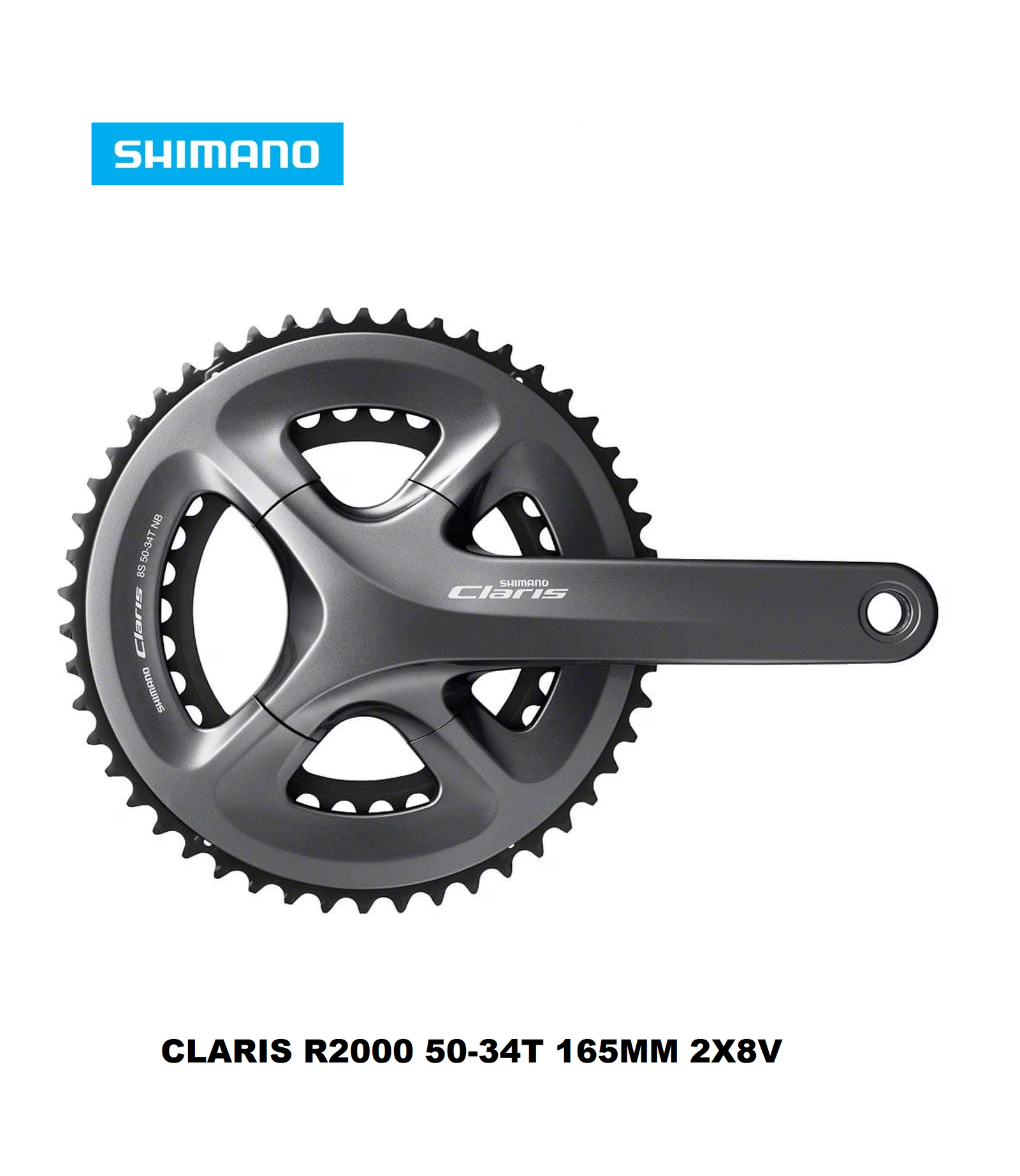Catalina Shimano Claris FC-R2000 2x8v 50/34T 165mm en Caja