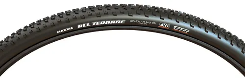 Llanta Maxxis All Terrane 700x33c Carbon Fiber Exo/TR 120 TPI Negro - Imagen 2