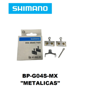 Pastilla de Freno Shimano G04S-MX de Metal DEORE/SLX/XT/XTR 2 Pistones