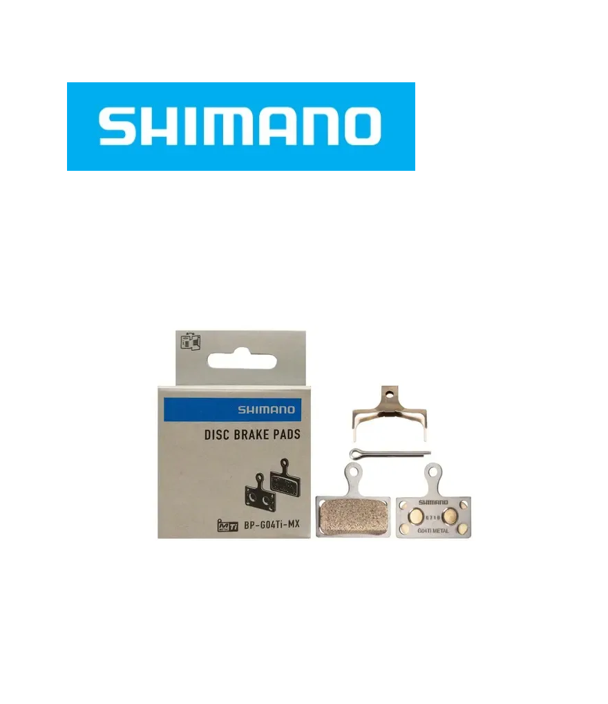 Pastilla de Freno Shimano G04TI de Metal DEORE/SLX/XT/XTR 2 Pistones